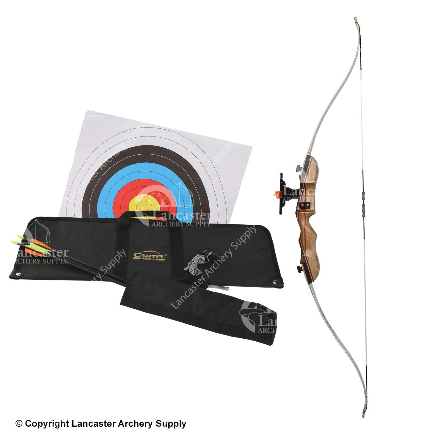 Galaxy Bullseye 54" Takedown Recurve Bow Package